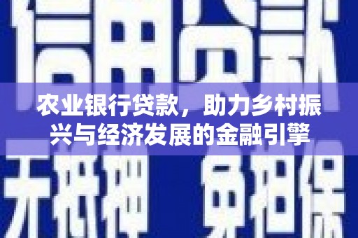 北仑农业银行贷款，助力乡村振兴与经济发展的金融引擎