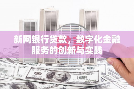 北仑新网银行贷款，数字化金融服务的创新与实践