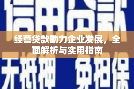 北仑经营贷款助力企业发展，全面解析与实用指南