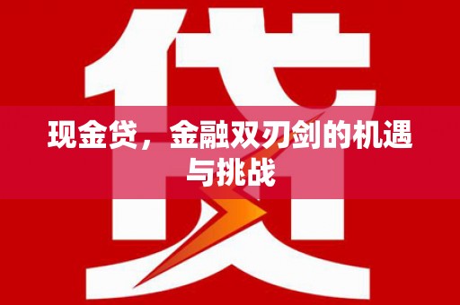 北仑现金贷，金融双刃剑的机遇与挑战