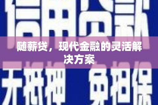 北仑随薪贷，现代金融的灵活解决方案