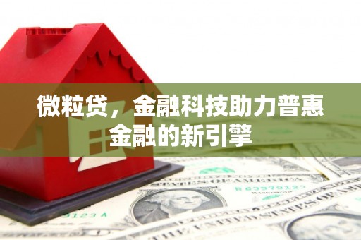 北仑微粒贷，金融科技助力普惠金融的新引擎