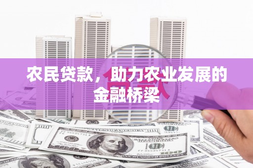 北仑农民贷款，助力农业发展的金融桥梁