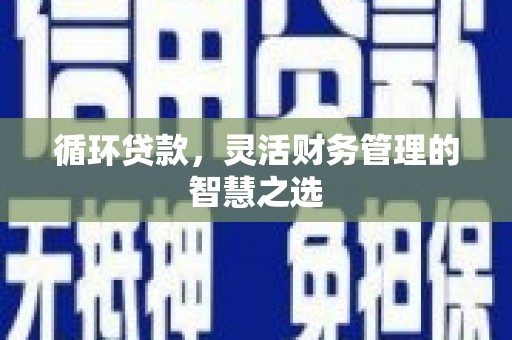北仑循环贷款，灵活财务管理的智慧之选