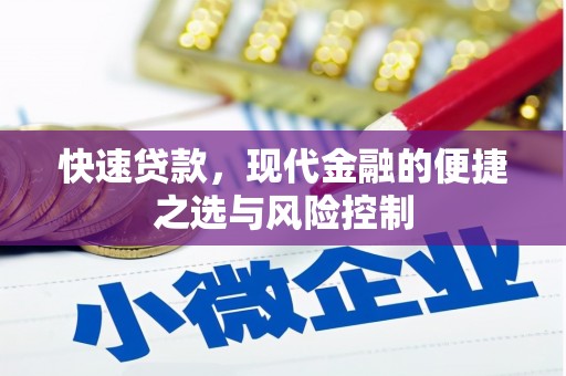 北仑快速贷款，现代金融的便捷之选与风险控制
