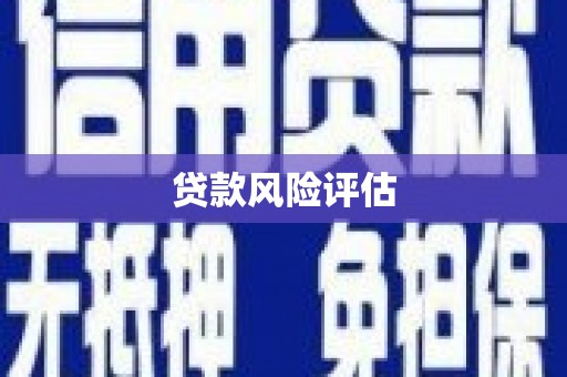 北仑贷款风险评估