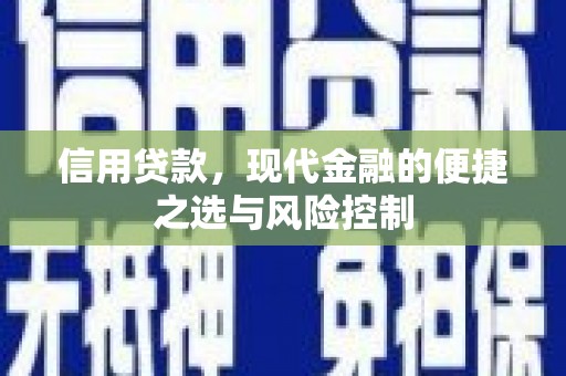 北仑信用贷款，现代金融的便捷之选与风险控制