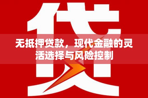 北仑无抵押贷款，现代金融的灵活选择与风险控制