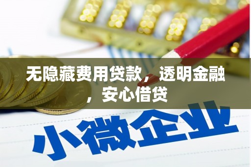 北仑无隐藏费用贷款，透明金融，安心借贷