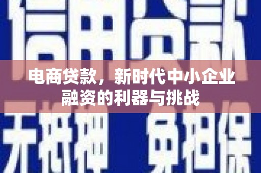 北仑电商贷款，新时代中小企业融资的利器与挑战