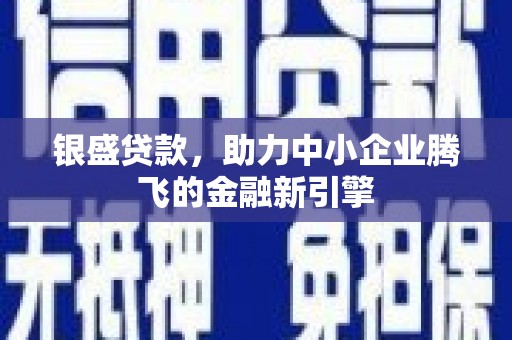 北仑银盛贷款，助力中小企业腾飞的金融新引擎