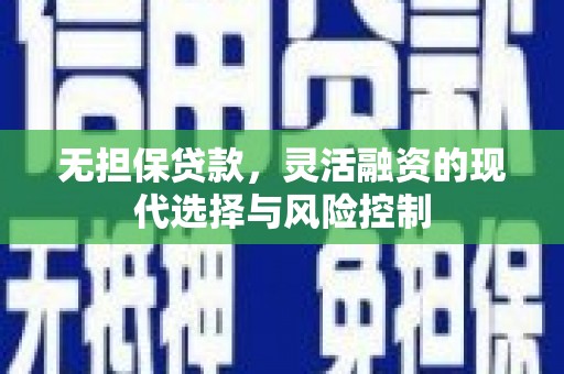北仑无担保贷款，灵活融资的现代选择与风险控制