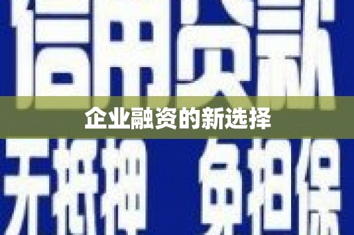 北仑企业融资的新选择