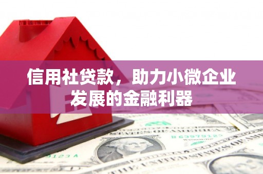 北仑信用社贷款，助力小微企业发展的金融利器