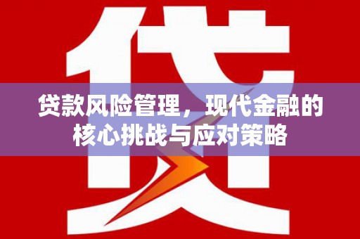 北仑贷款风险管理，现代金融的核心挑战与应对策略