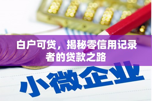 北仑白户可贷，揭秘零信用记录者的贷款之路