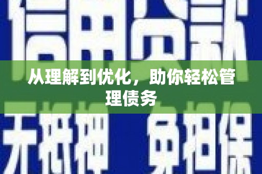 北仑从理解到优化，助你轻松管理债务