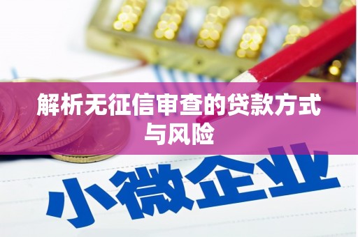 北仑解析无征信审查的贷款方式与风险