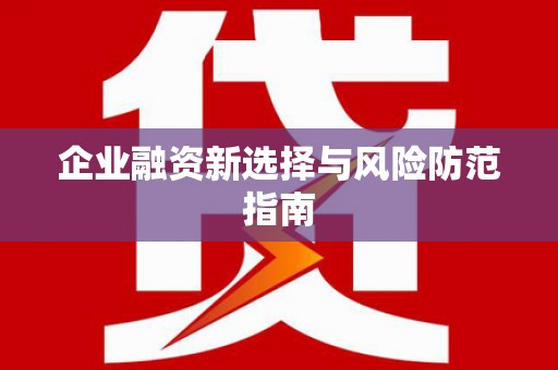 北仑企业融资新选择与风险防范指南